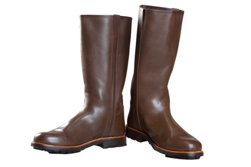 Bota piel marrón chocolate 2025